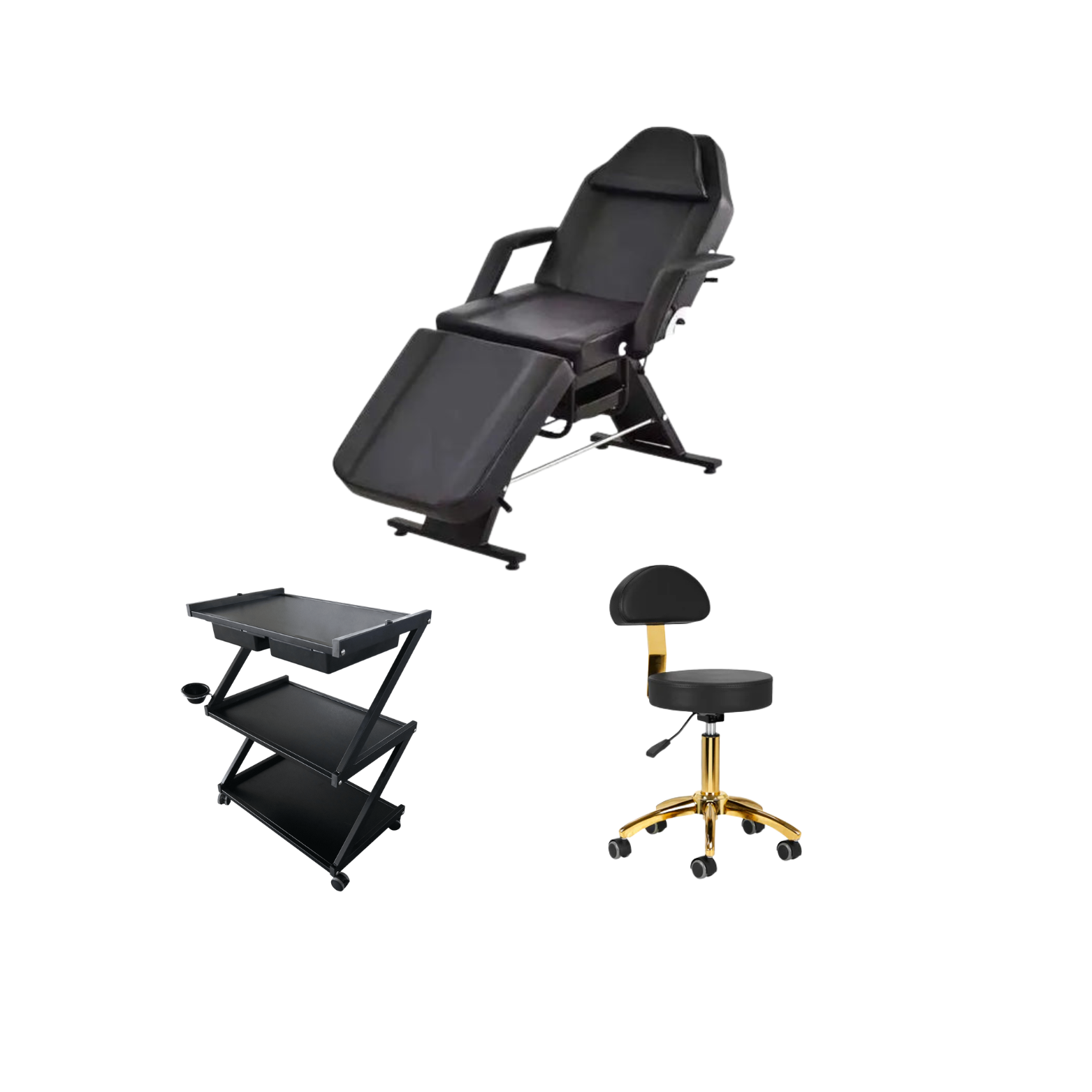 סט שלם מקצועי  לחדר קוסמטיקה-בצבע שחור