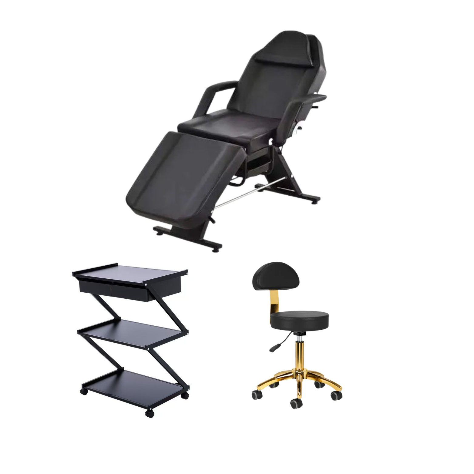 סט שלם מקצועי  לחדר קוסמטיקה-בצבע שחור