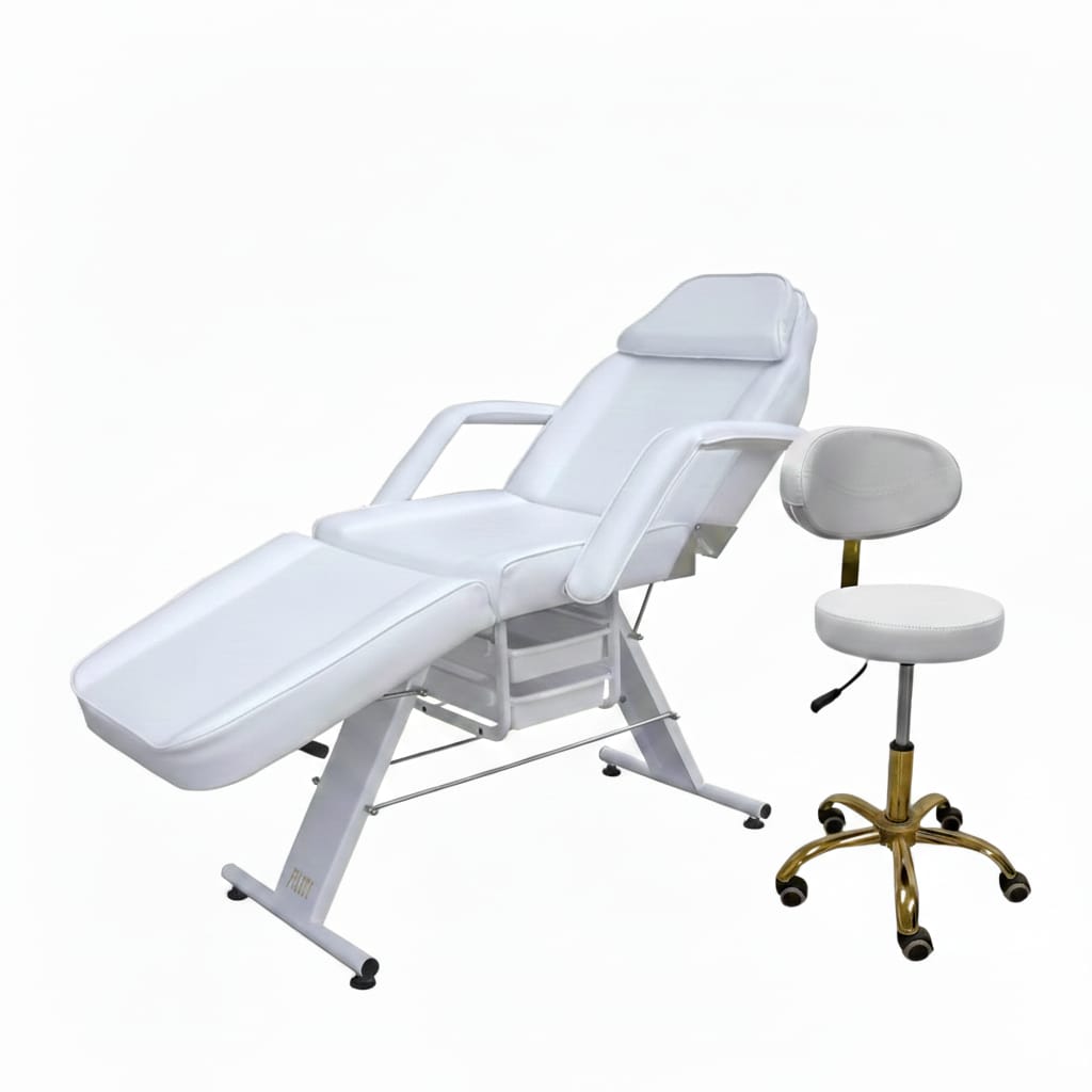 מיטת קוסמטיקה מקצועית+כיסא מקצועי