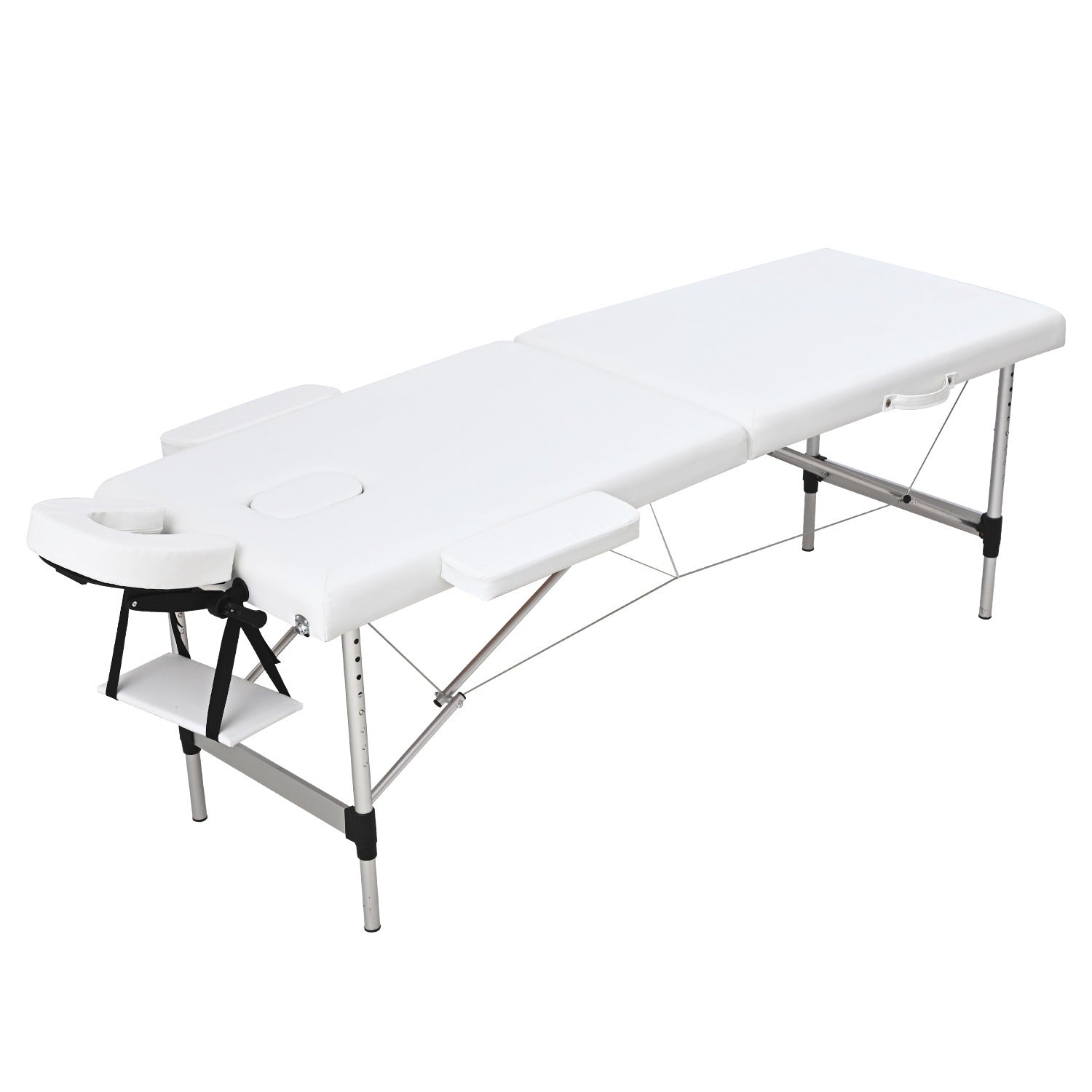 מיטת עיסוי מקצועית בצבע לבן