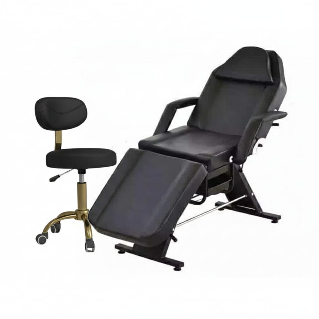 מיטת קוסמטיקה מקצועית+כיסא מקצועי
